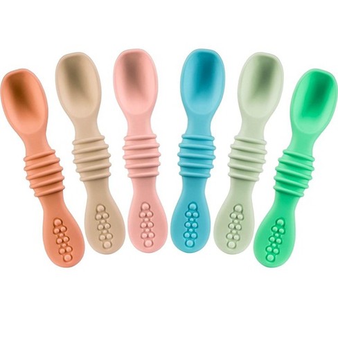 Sperric Baby Spoons Self Feeding Spoons - 6+ Months, Infant Spoons First  Stage, Baby Led Weaning BPA Free Teething Spoons