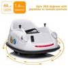 12V 2-Speeds Electric Ride On Bumper Car for Kids Toddlers, 360 Degree Spin Sticker Baby Bumping Toy Gifts W/Remote Control, LED Lights, for 3-8 - 4 of 4