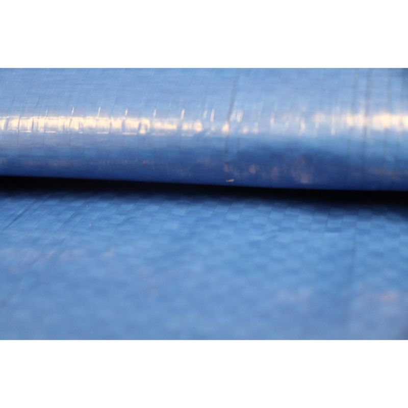 Moose Supply 5 Mil Waterproof Blue Poly Tarp Covers with Grommets, 4 of 7