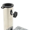 vidaXL Parasol Base Curved Grey Granite, Stainless Steel 22 lbs - 2 of 4
