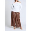 ELOQUII Women's Plus Size One Shoulder Tee With Ruching - 4 of 4
