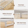 Bed Frame, Heavy Duty Metal Platform Low Bed Frame Twin, No Box Spring Needed, Noise Free, Easy Assembly - 3 of 4