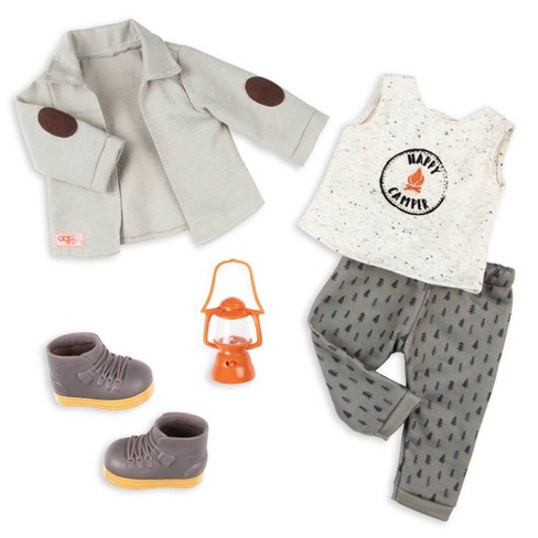 Our Generation 18" Boy Doll Camping Outfit with Light-up Lantern - Campsite Delight - image 1 of 3