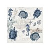Laural Home Seaside Postcard 4-Pc. 20" x 20" Napkin Set - 2 of 2