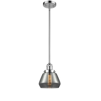 Fulton - 1 Light Stem Hung Mini Pendant In Industrial Style-9 Inches Tall and 7 Inches Wide