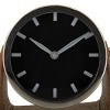 Stainless Steel Clock with Leather Stand - Olivia & May - 4 of 4