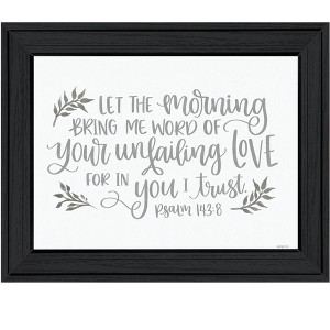 HomeRoots Your Unfailing Love Black Framed Print Wall Art - 1 of 3