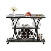 Maliang Bar Cart, Kitchen Bar&Serving Cart for Home with Wheels 3 -Tier Storage Shelves - 2 of 4