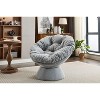 NicBex Oversized Papasan Chair Swivel Accent Chair with 360 Degree Swivel Barrel Chair for Living Room, Bedroom - 4 of 4