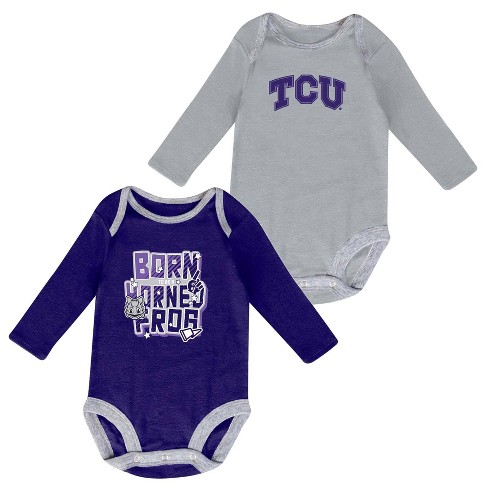 NCAA TCU Horned Frogs Boys' 2pk Long Sleeve Bodysuit - image 1 of 3