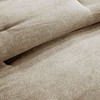 Sapphtopaz 7-Piece Lodge Cabin Faux Suede Comforter Set, Pieced Fabric & Decorative Buttons Quilts Queen Size, Bedding with Bed Skirt & Pillows - 2 of 4