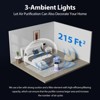 FreAire Air Purifiers for Bedroom, H13 HEPA Air Purifier with RGB Lights, Air Purifiers for Pets Dust Smoke Pollen Dander Smell white - 2 of 4