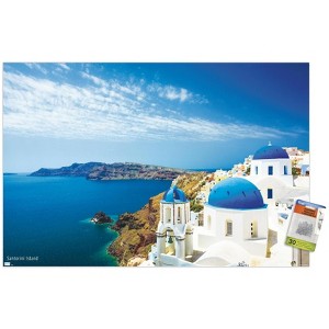 Trends International Santorini Island Unframed Wall Poster Prints - 1 of 4
