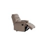 Velvet Upholstered Motion Recliner Chair with Tufted Back, Plush Armrest, Plush Headrest and Manual Motion, Contemporary Style - 4 of 4