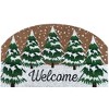 Briarwood Lane Winter Coir Doormat 30x18 Snow Capped Trees For Winter Coir Doormat - 3 of 3