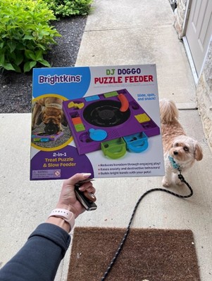 Brightkins Dj Doggo Puzzle Feeder Interactive Dog Treat Puzzles : Target