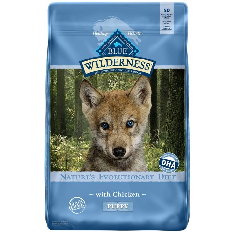 Blue Buffalo Wilderness Grain Free With Chicken Puppy Dry Dog - 24lbs : Target