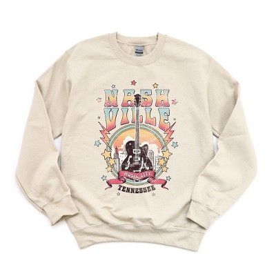 Simply Sage Market Women's Graphic Sweatshirt Nashville Tennessee Guitar