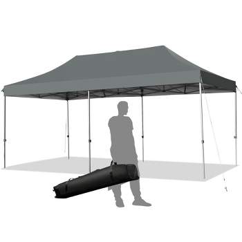 Costway 10'x20' Pop up Canopy Tent Folding Heavy Duty Sun Shelter Adjustable W/Bag
