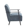 Christopher Knight Home Arnold Modern Upholstered Iron Club Chair (Set of 2) - 4 of 4