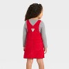 OshKosh B'gosh Toddler Girls' Plaid Skirtall Set - Red - 2 of 4