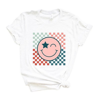 Simply Sage Market Women's American Smile Short Sleeve Graphic Tee