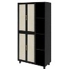 Arina 4-Door Cabinet with 4 Shelves and 4 Adjustable Inner Shelves, Kitchen and Dining Cabinet - The Pop Home - 3 of 4