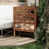 JIONJOY Modern 3-Drawer Accent Dresser - Mirror Front Farmhouse Design, Fully Assembled Storage Chest for Bedroom/Living Room - 4 of 4