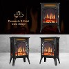 ZAFRO 16" Freestanding Electric Fireplace Heater with Remote, Realistic Flame, Overheat Protection, Cathedral Design for Indoor Use, Black - 3 of 4