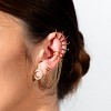 Lucy Quartermaine - Art Deco Cuff and Stud in Gold Vermeil - 3 of 4