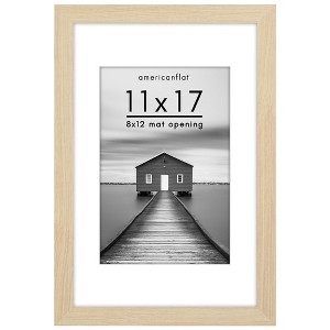 Americanflat Wide Molding Picture Frame with Mat - 1 of 4