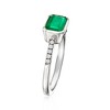 Ross-Simons 0.90 Carat Emerald Ring With .10 ct. t.w. Diamonds in Platinum - 3 of 4