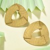 SOHI Women's Gold Dented Drop Earrings - 2 of 3