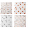 Bacati - Basketball Orange/Gray Muslin Swaddling Blankets set of 4 - 2 of 4