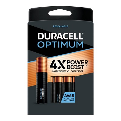 Duracell Optimum Aaa Batteries - 8pk Alkaline Battery With Resealable ...