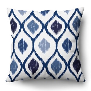 Americanflat 18x18 Throw Pillow with Sewn-In Insert - All-In-One Decorative Pillows - No Cover Needed - Polyester - Blue - 1 of 1