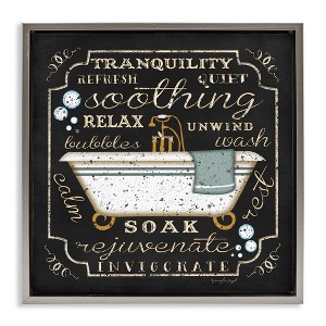 Stupell Industries Country Bathtub with Various Phrases, 25" x 25" - 1 of 4