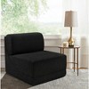 Meridian Furniture,Ollie Boucle Fabric Armless - 2 of 4