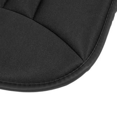 X-Autohaux Universal Non-Slip Auto Synthetic Memory Cotton Automotive Seat Pads Black 2 Pcs