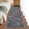 Runner Rug Washable Runner Rug Modern Abstract Runner Mat Hallway Contemporary Solid Rug Non-Slip Foldable Aesthetic Accent Floor Carpet - 2 of 4