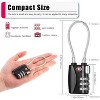 Maison Products TSA Approved Luggage Locks, Digit Cable Lock for Travel Baggage, Suitcase, Gym Lockers - 3 of 4