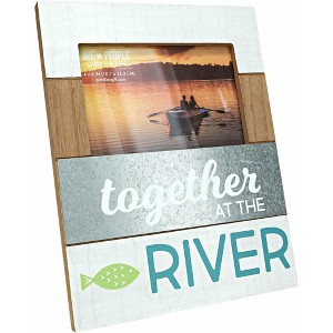 Pavilion Gift Company - River - 7.75" x 10" Frame (Holds 4" x 6" Photo) - Single Image Frames - 1 of 4