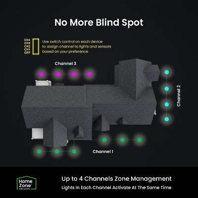 Square Black Solar LED Pathway Lights Multipack with Adjustable Color Temperature