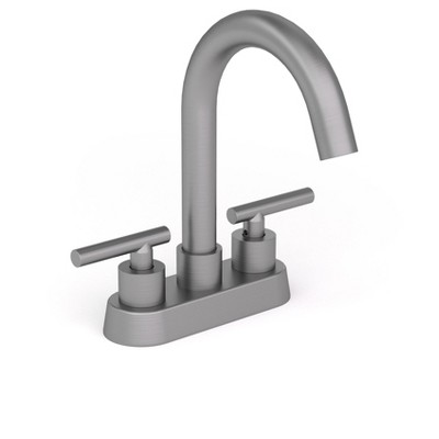 YAWWALK Centerset Bathroom Faucet with High Arc and 360° Swivel Spout, Double Handle