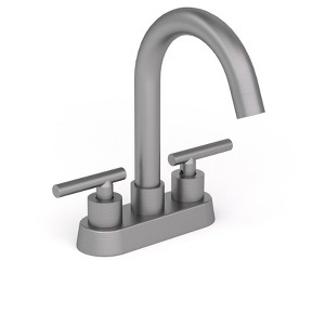 YAWWALK Centerset Bathroom Faucet with High Arc and 360° Swivel Spout, Double Handle - 1 of 4