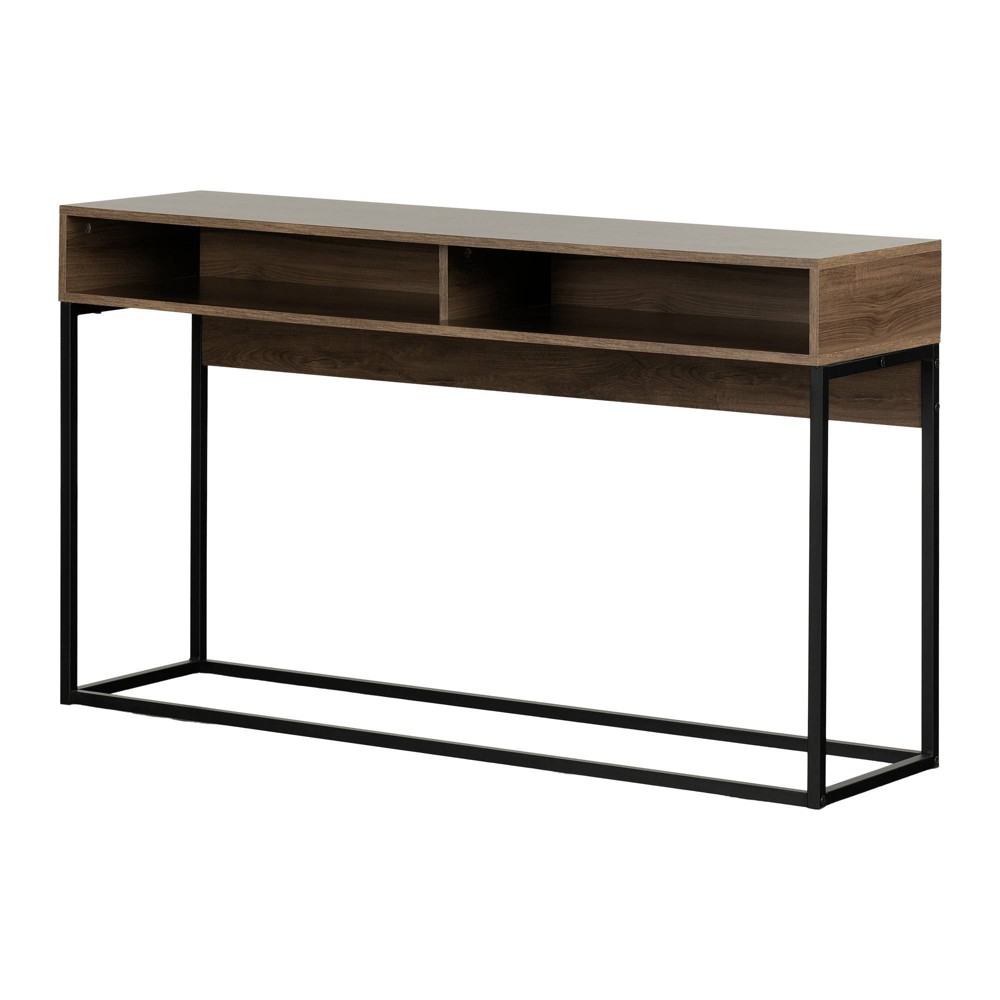Photos - Coffee Table Mezzy Console Table Walnut - South Shore
