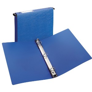 Avery Hanging Storage 3 Ring Binder, 1" Round Rings, 1 Blue Binder (14800) - 1 of 4