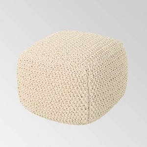Elowski Knitted Pouf - Christopher Knight Home - 1 of 4