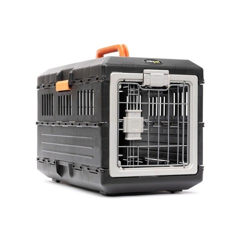 Mirapet Usa Pet Carrier Crate 21 Premium Collapsible Design For Cats And Dogs 360 degree Ventilation Hard Plastic Wall Protection Target