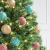 9ct 100mm Christmas Ornament Set Iced Green/Champagne/Red - Wondershop™ - 2 of 4